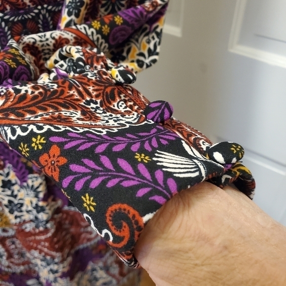 Chico's Medallion Print Sheath Dress Multicolored Size 8/10 = 1 - Picture 4 of 14